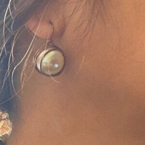 Alquimia Pearl and Copper Earrings